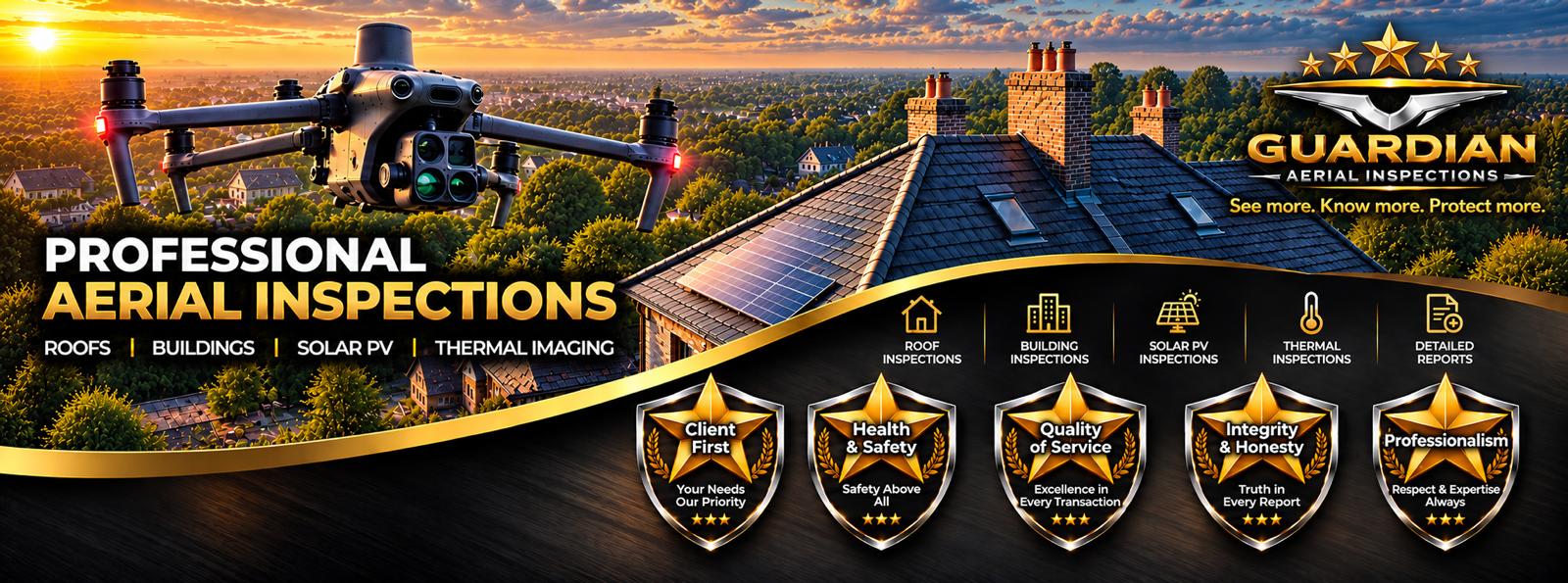 Guardian Aerial Inspections - Professional aerial inspections: roofs, buildings, solar PV, thermal imaging